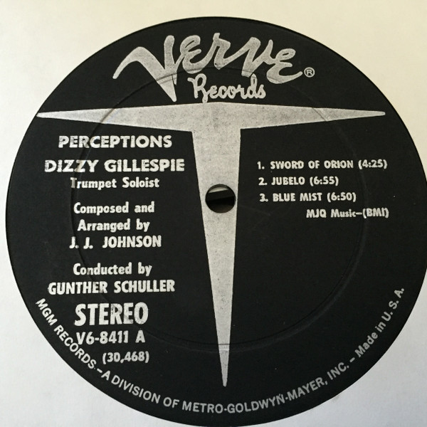 Dizzy Gillespie - Perceptions | Verve Records (V6-8411) - 2