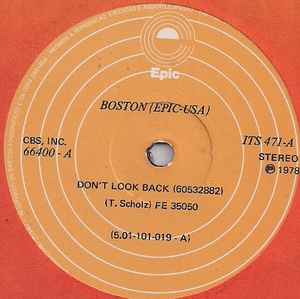 Boston - Don't Look Back / Feelin' Satisfied album cover