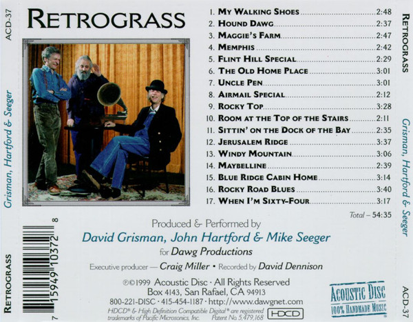 descargar álbum David Grisman, John Hartford, Mike Seeger - Retrograss