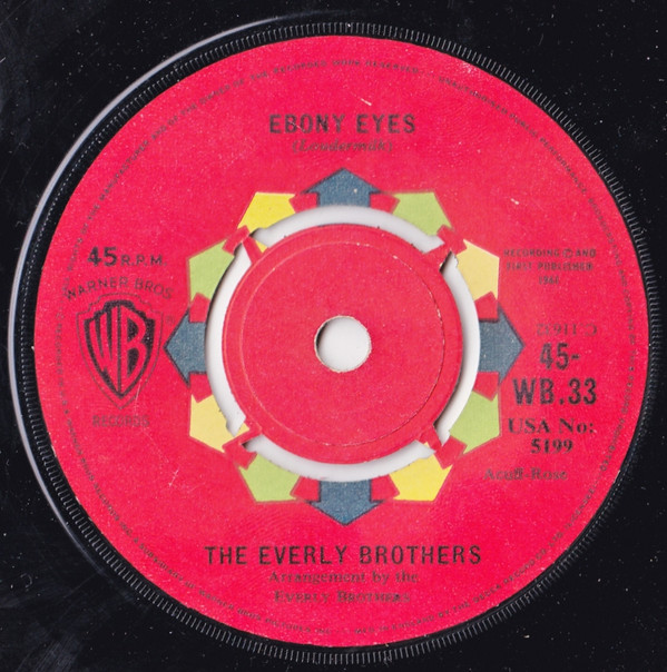 The Everly Brothers - Walk Right Back | Warner Bros. Records (45-WB.33) - 2