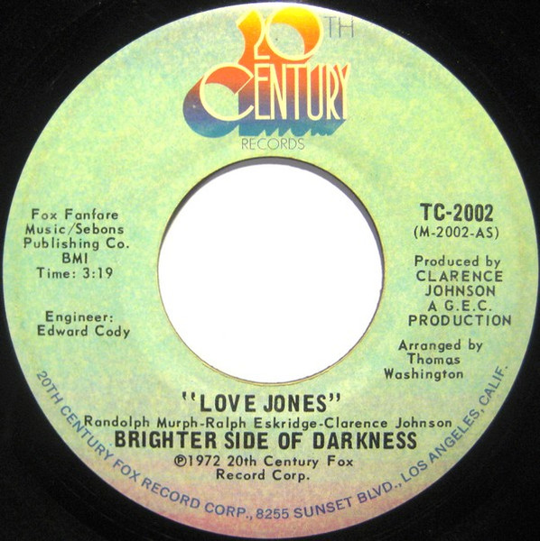 Brighter Side Of Darkness – Love Jones (1972, Santa Maria 