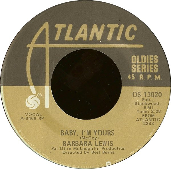 Barbara Lewis – Baby, I'm Yours / Make Me Your Baby (Vinyl) - Discogs