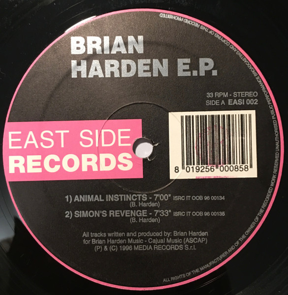 Brian Harden – Brian Harden . (1996, Vinyl) - Discogs