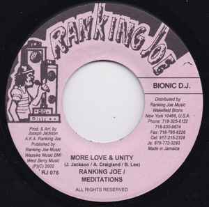 More Love & Unity - Ranking Joe / The Meditations