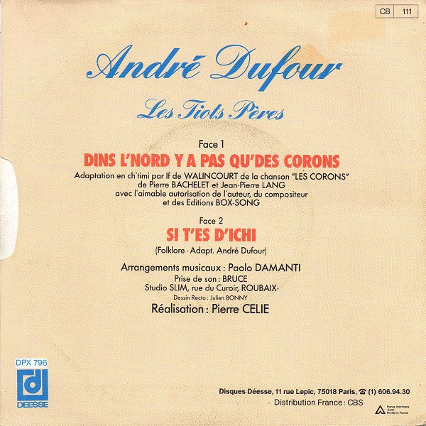 lataa albumi André Dufour - Dins Lnord Y A Pas Qudes Corons