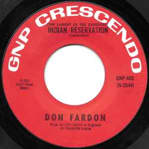 (The Lament Of The Cherokee) Indian Reservation / Dreaming Room - Don Fardon