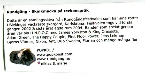 télécharger l'album Various - Rundgång Skinkmacka På Teckenspråk