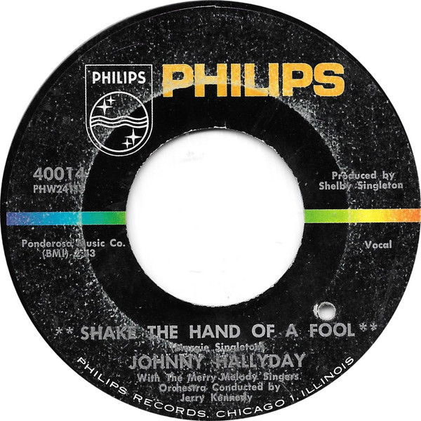 descargar álbum Johnny Hallyday With The Merry Melody Singers - Shake The Hand Of A Fool