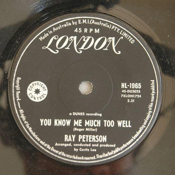 last ned album Ray Peterson - You Didnt Care