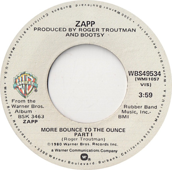 Zapp – More Bounce To The Ounce (1980, Winchester Pressing, Vinyl 