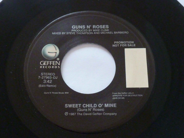 Guns N' Roses – Sweet Child O' Mine (1988, CD) - Discogs