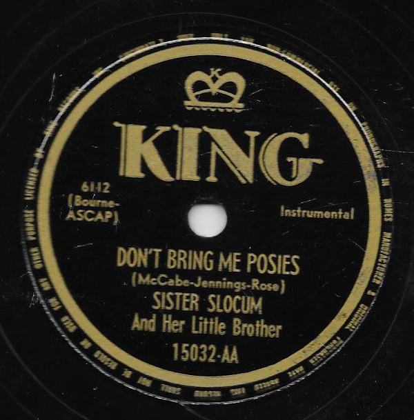 ladda ner album Sister Slocum And Her Little Brother - Whistlin Boogie Dont Bring Me Posies