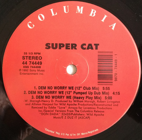 descargar álbum Super Cat - Dem No Worry We