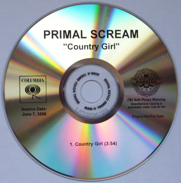 Primal Scream – Country Girl (2006, CD) - Discogs