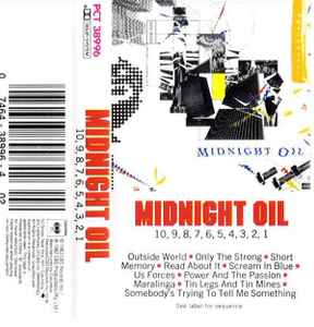 Midnight Oil – 10, 9, 8, 7, 6, 5, 4, 3, 2, 1 (1983, Cassette ...