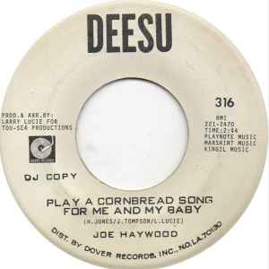 Joe Haywood - Play A Cornbread Song For Me And My Baby / I Wanna Love You album cover