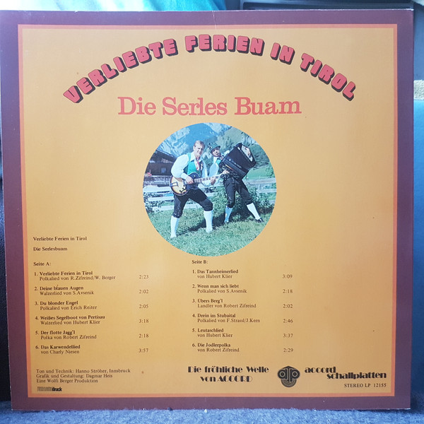 Album herunterladen Die Serles Buam - Verliebte Ferien In Tirol