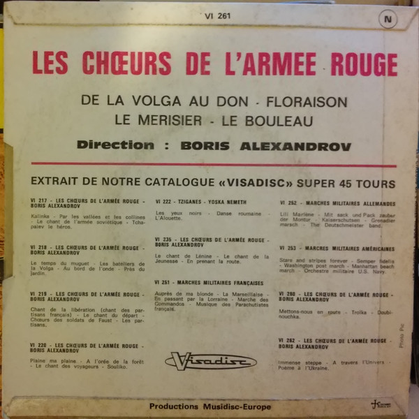 lataa albumi Les Chœurs De L'Armée Rouge - De La Volga Au Don Floraison Le Merisier Le Bouleau