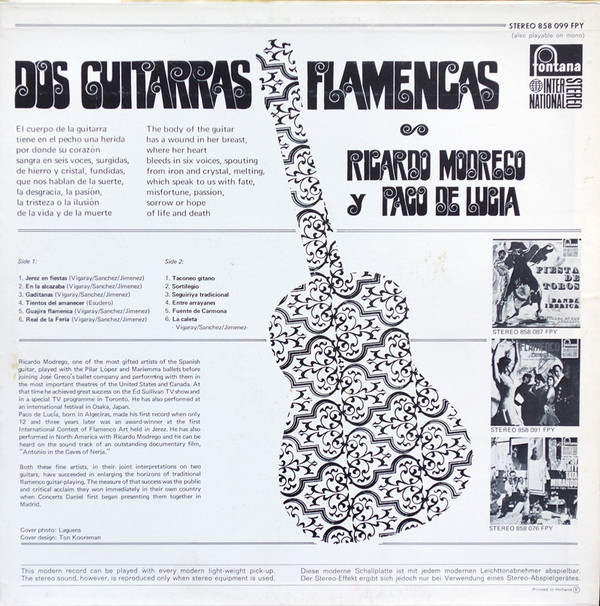 télécharger l'album Ricardo Modrego Y Paco De Lucia - Dos Guitarras Flamencas