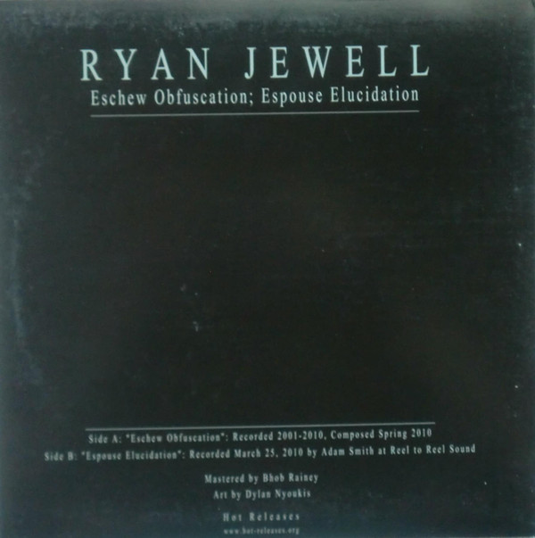 baixar álbum Ryan Jewell - Eschew Obfuscation Espouse Elucidation