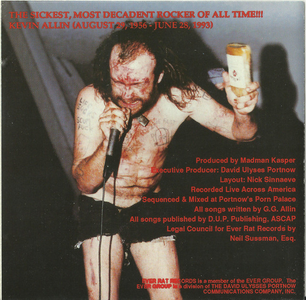 télécharger l'album GG Allin - Anti Social Personality Disorder Live