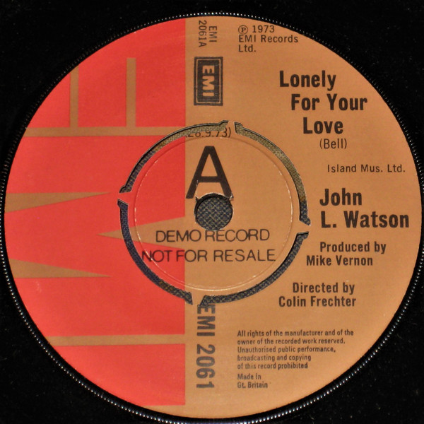ladda ner album John L Watson - Lonely For Your Love