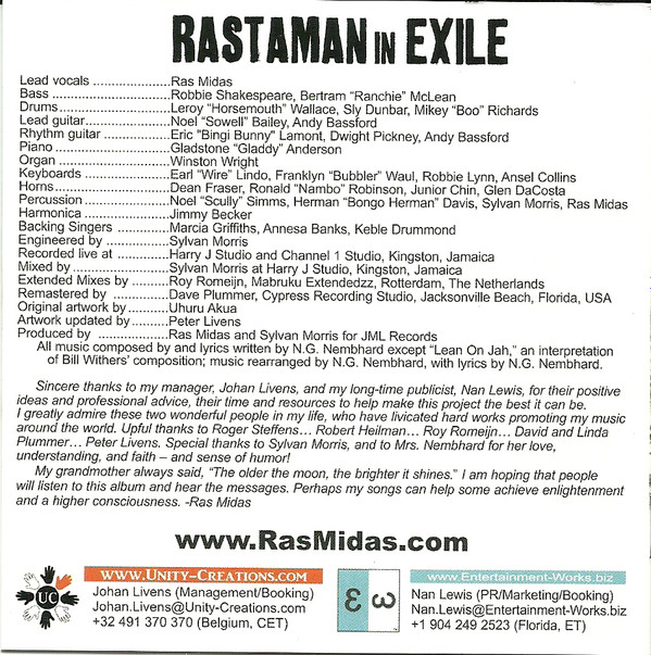 lataa albumi Ras Midas - Rastaman In Exile