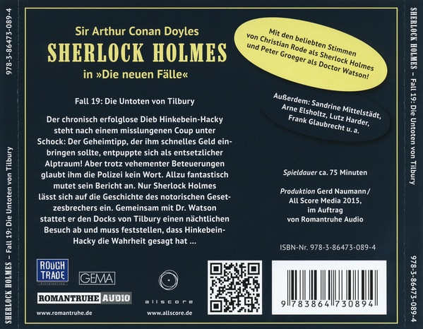 lataa albumi Andreas Masuth - Sherlock Holmes Fall 19 Die Untoten Von Tilbury