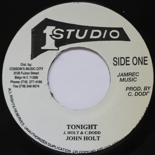 John Holt – Tonight (Vinyl) - Discogs