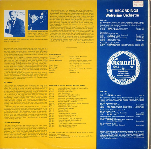 lataa albumi Wolverines - The Complete Wolverines With Bix Beiderbecke