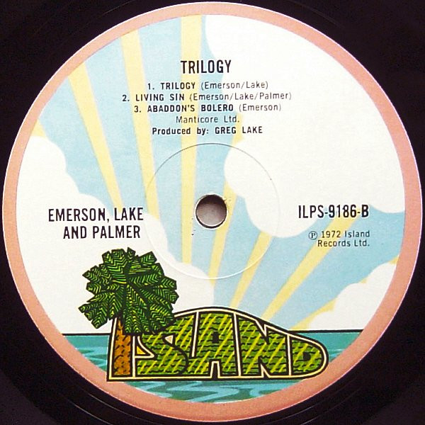 Emerson, Lake & Palmer - Trilogy | Island Records (ILPS 9186) - 5