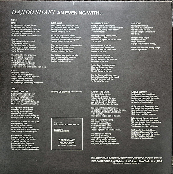 baixar álbum Dando Shaft - An Evening With