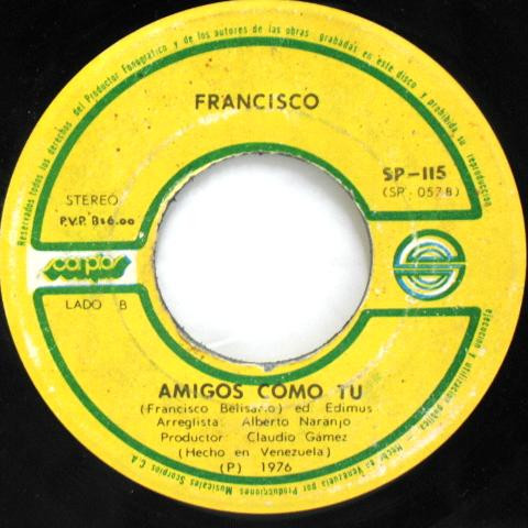 last ned album Francisco - Perdoname Amigos Como Tú