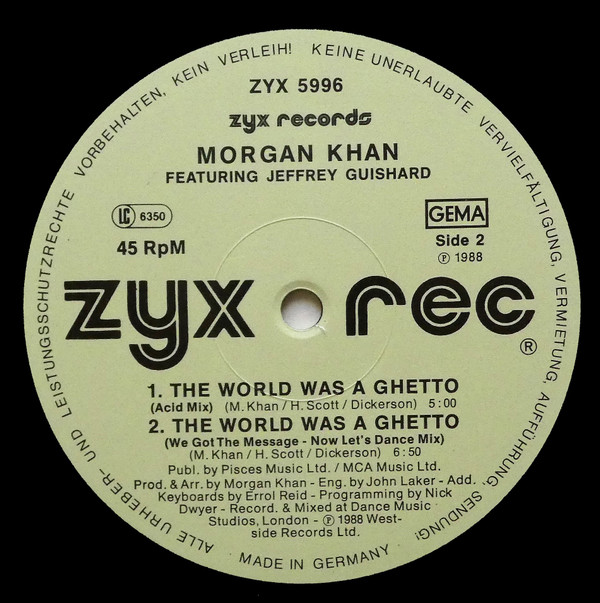 lataa albumi Morgan Khan - The World Was A Ghetto