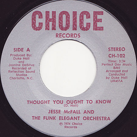 Album herunterladen Jesse McFall & The Funk Elegant Orchestra - Thought You Ought To Know
