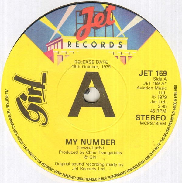 Girl – My Number (1979, Clear, Vinyl) - Discogs