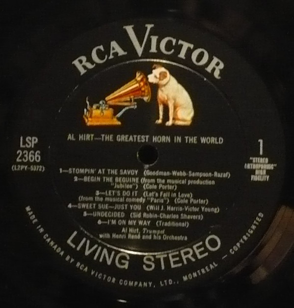 Al Hirt With Henri René And His Orchestra - The Greatest Horn In The World | RCA Victor (LSP-2366) - 3