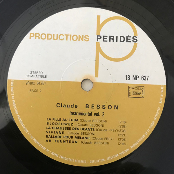 Besson - Instrumental Vol 2 | Productions Perides (13 NP 637) - 4