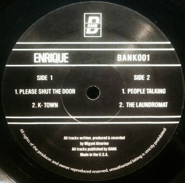 Enrique - Please Shut The Door | BANK Records NYC (BNK-001) - 3