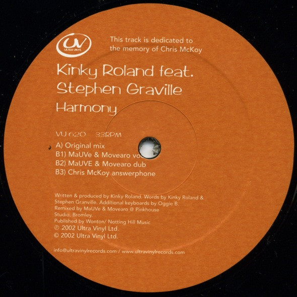 baixar álbum Kinky Roland Feat Stephen Graville - Harmony