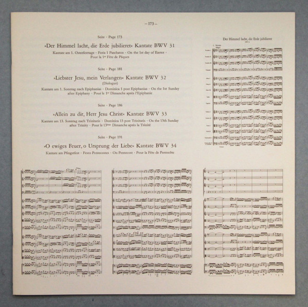 last ned album Bach - Kantatenwerk Complete Cantatas BWV 31 34 9
