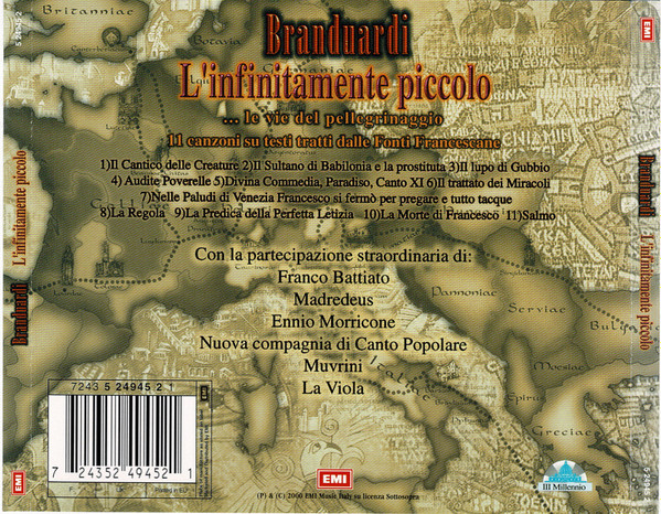 lataa albumi Angelo Branduardi - Linfinitamente Piccolo 11 Canzoni Su Testi Tratti Dalle Fonti Francescane