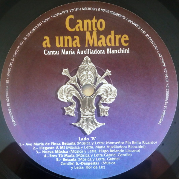 baixar álbum Maria Auxiliadora Bianchini - Canto A Una Madre