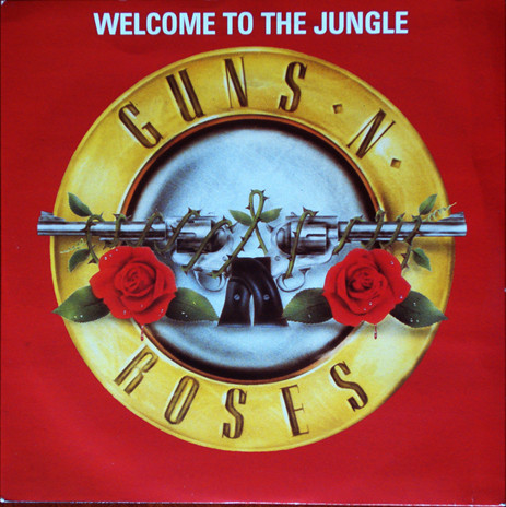Rare-T Exclusive Limited Edition Gold 45 Guns N Roses - Welcome To The  Jungle Lyrics Custom Frame