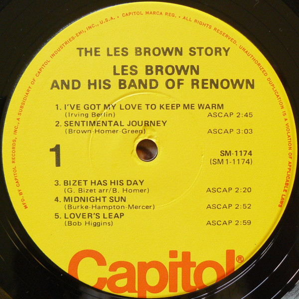 Les Brown And His Band Of Renown - The Les Brown Story (His Greatest Hits In Today's Sound) | Capitol Records (SM-1174) - 3