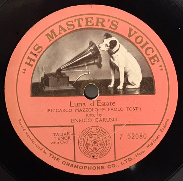 Enrico Caruso Luna d Estate Shellac Discogs