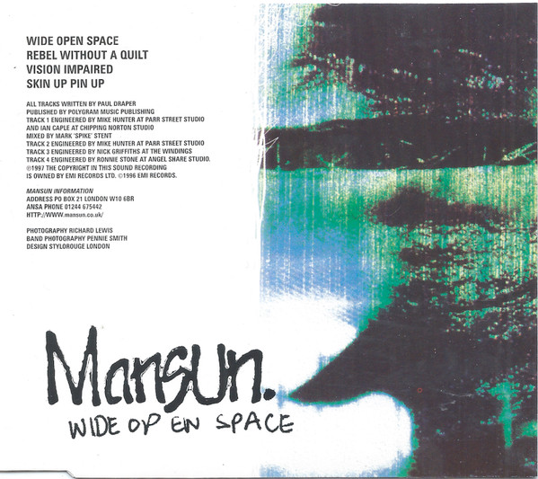 Mansun – Wide Open Space (Perfecto Mix) (2018, Limited Edition, CD