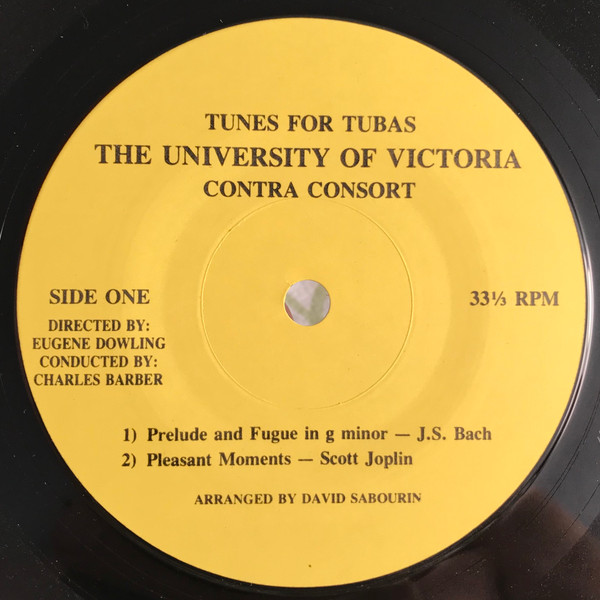 lataa albumi The University Of Victoria Contra Consort & The Victoria Tuba Ensemble - Tunes For Tubas
