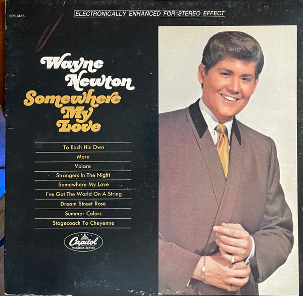 Wayne Newton – Somewhere My Love (1968, Los Angeles Pressing