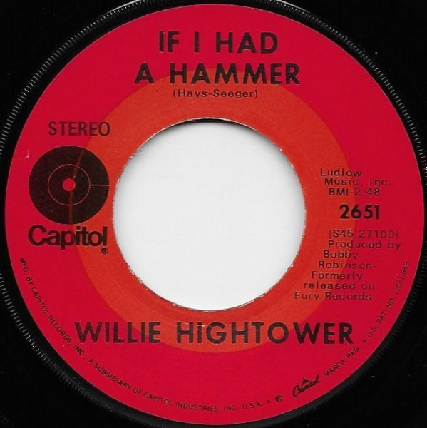 ○60´S SOUL LP○WILLIE HIGHTOWER / IF I HAD A HAMMER US ORIGINAL-